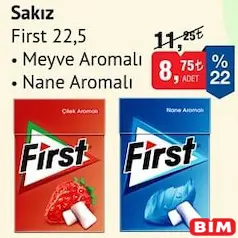 FİRST SAKIZ 22,5 G